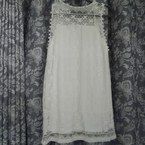white lace dress